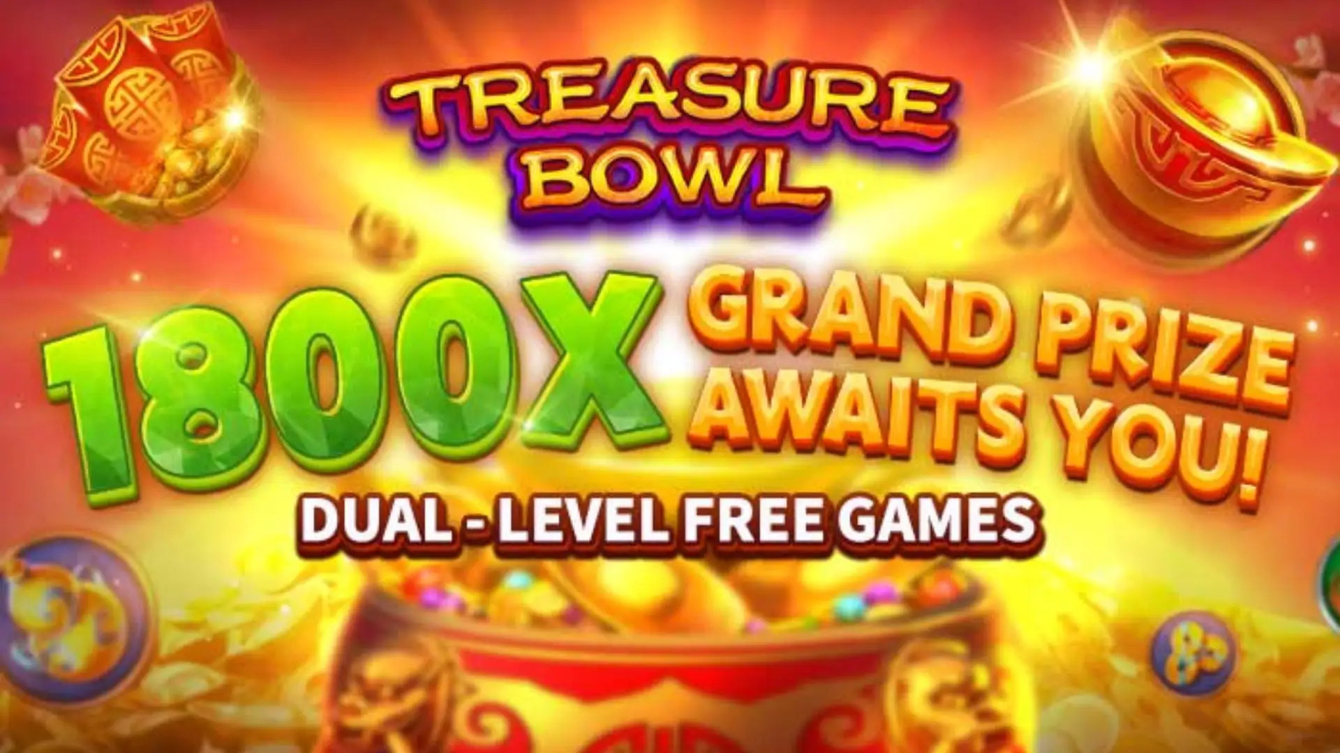 Multiplicadores Treasure Bowl azulpg - 7777x Máximo com Tigela Dourada